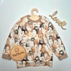 Bluza bawełniana - Misie w brązach