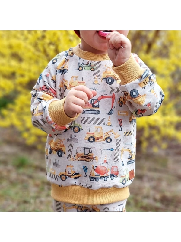 Pojazdy budowy - bluza klasyczna Pojazdy budowy - bluza klasyczna