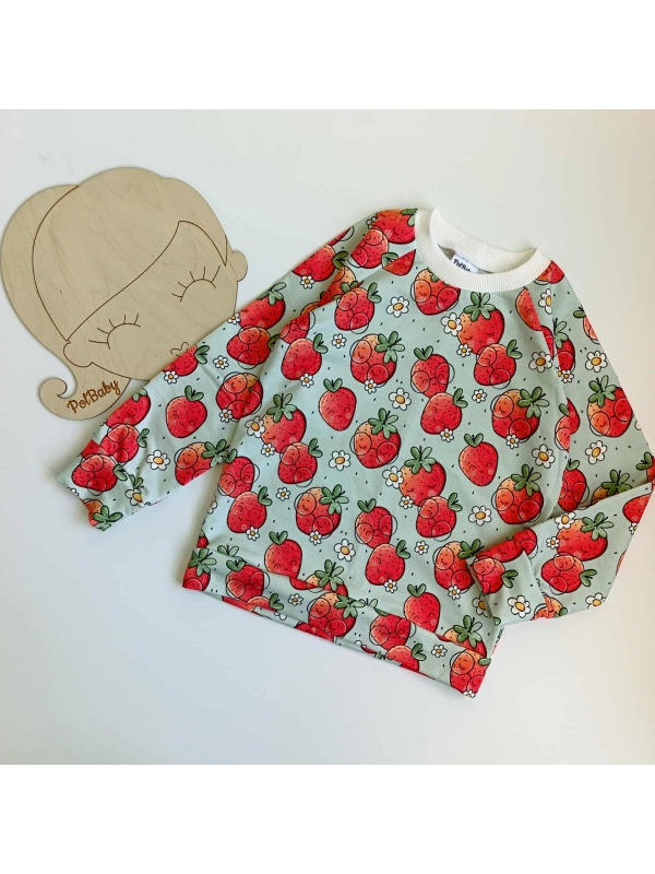 Truskawki w okularach - bluza klasyczna