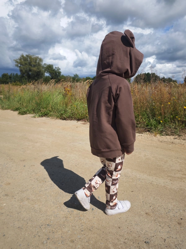 Bluza miś - czekolada