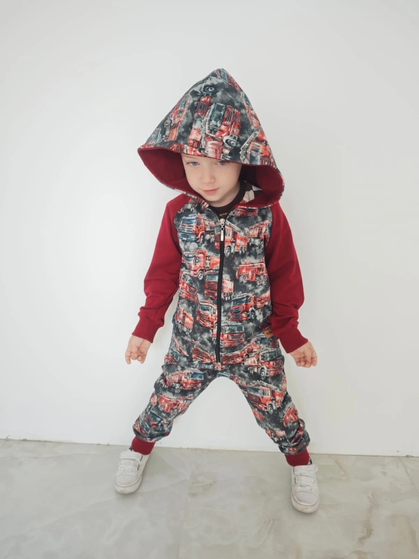 Wozy strażackie - klasyczna bluza