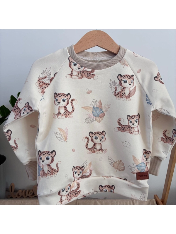 Bluza bawełniana - Gepard - handmade Bluza bawełniana - Gepard - handmade