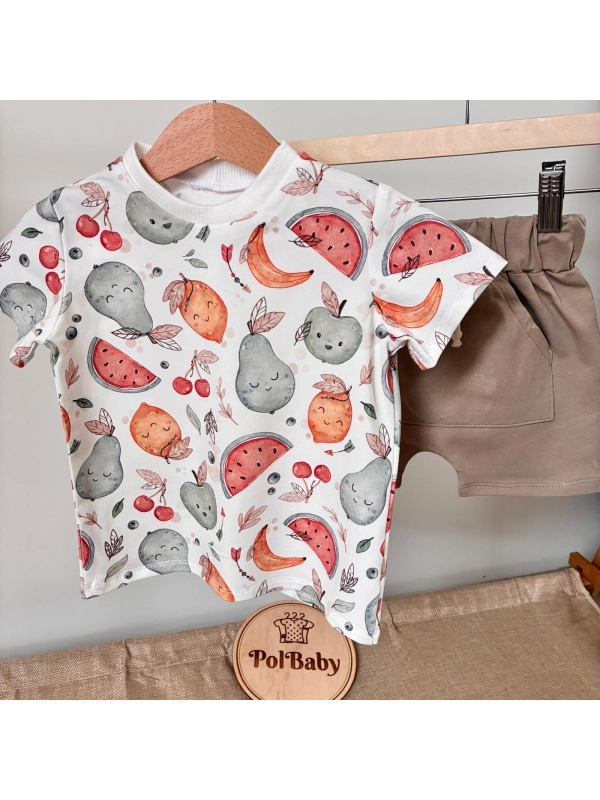 Komplet bawełniany boho fruits boy Komplet bawełniany boho fruits boy