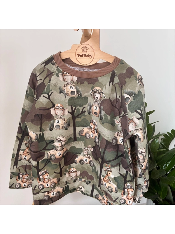Bluza bawełniana Wyścigówki moro