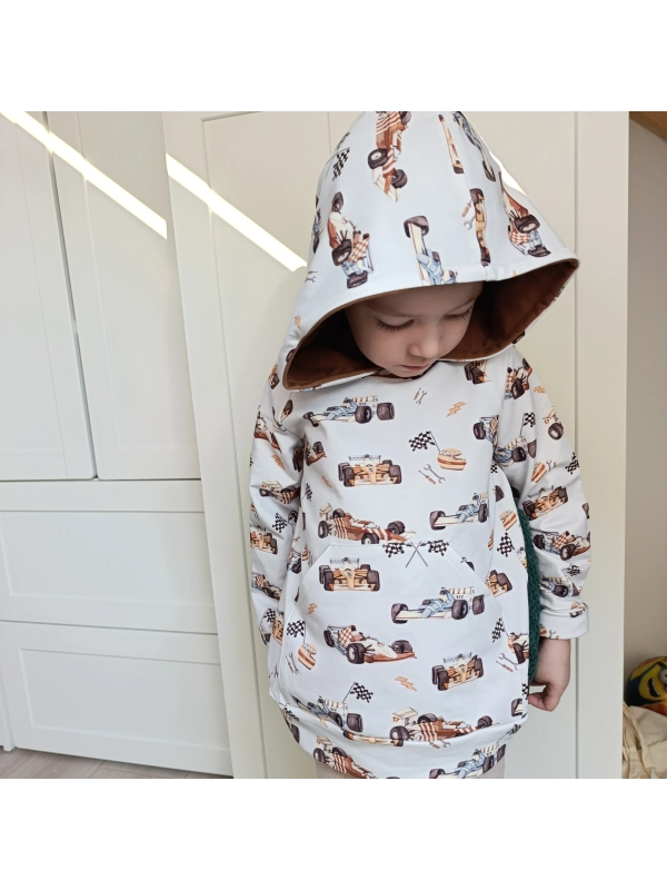 Wyścigówki blue - bluza klasyczna r.116