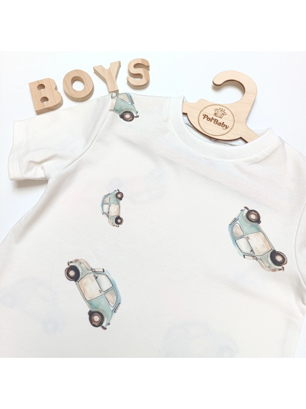 Bluzka na krótki rękaw - cars