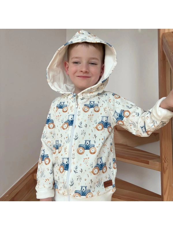 Bluza bawełniana Traktor blue