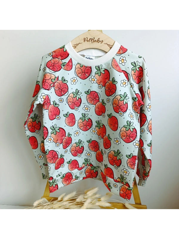 Truskawki w okularach - bluza klasyczna