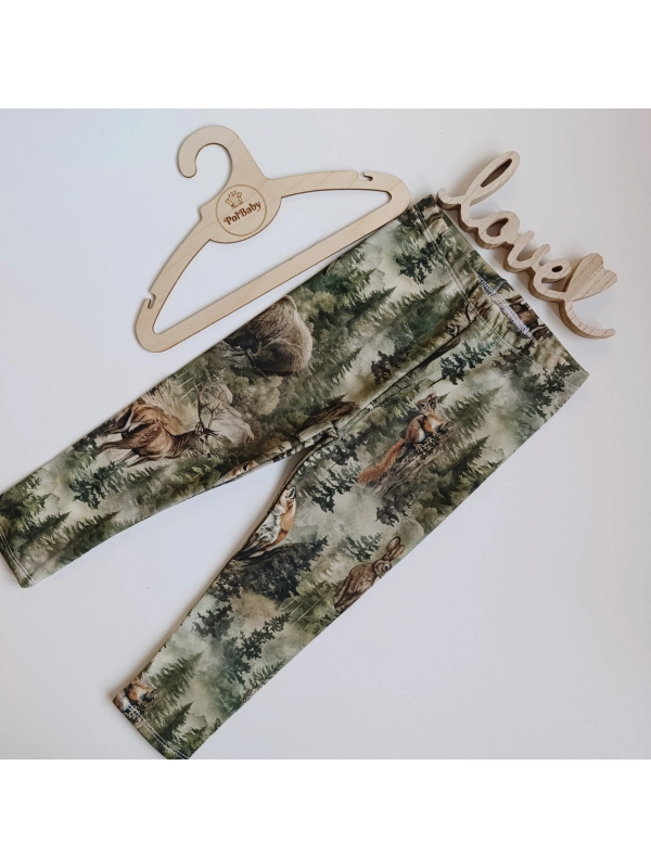 Leginsy wzór Old forest