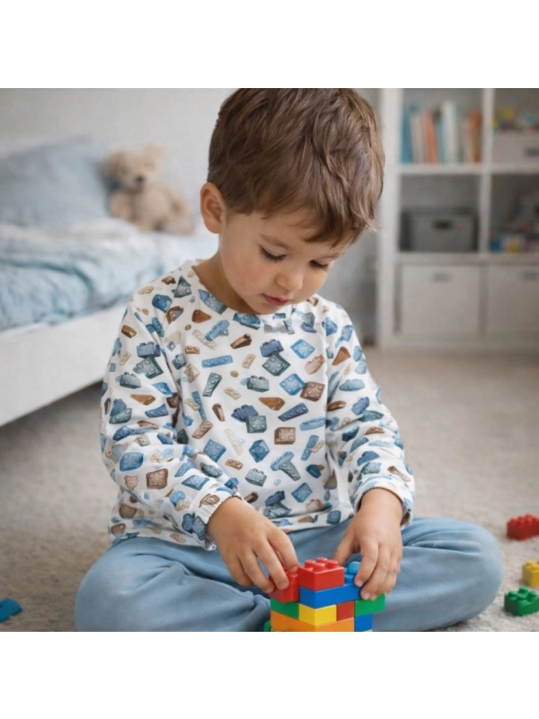 Komplet dresowy Retro Klocki