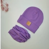 Komplet czapka typu beanie i komin milka