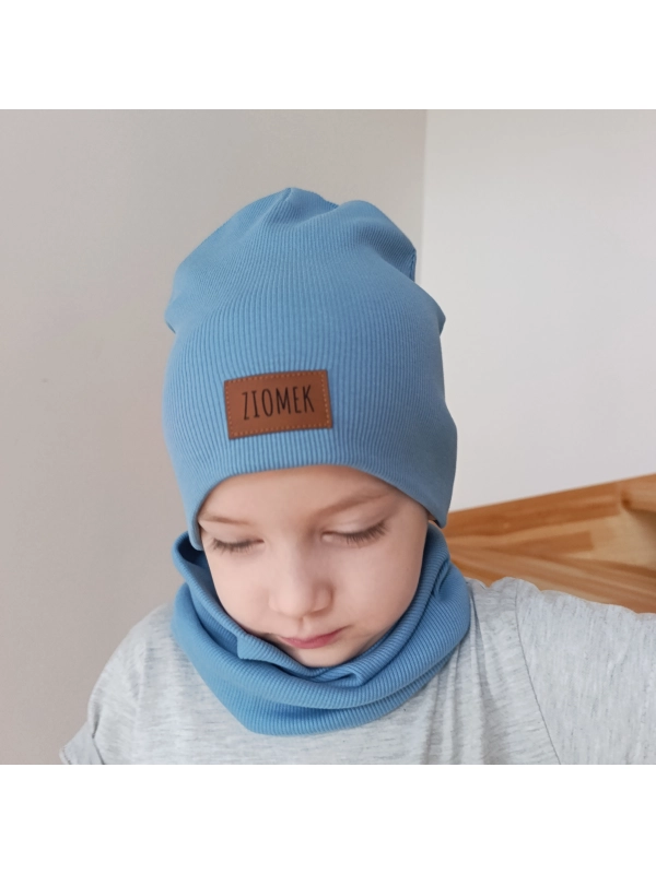 Komplet czapka i komin - kolor ocean
