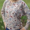 Bluzka nietoperz dzikie polne kwiaty