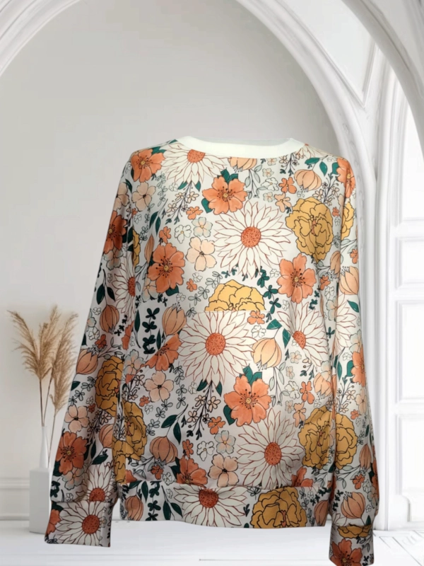 Retro flowers - bluza damska