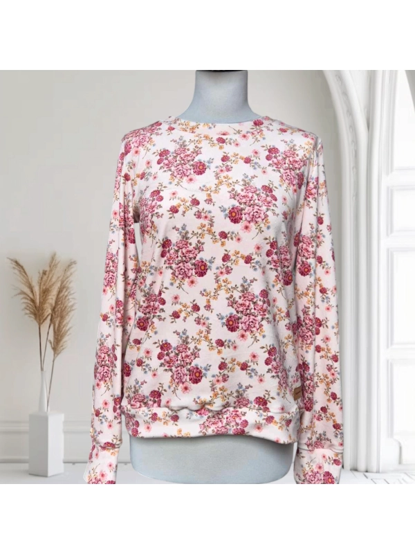 Bluza damska welur soft - English blossom