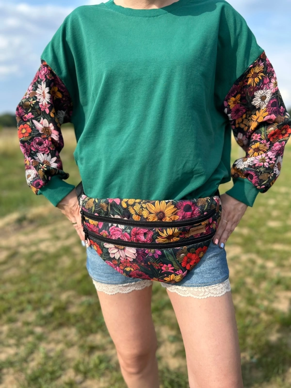 Bluza Magic - oversize - wiejski ogród