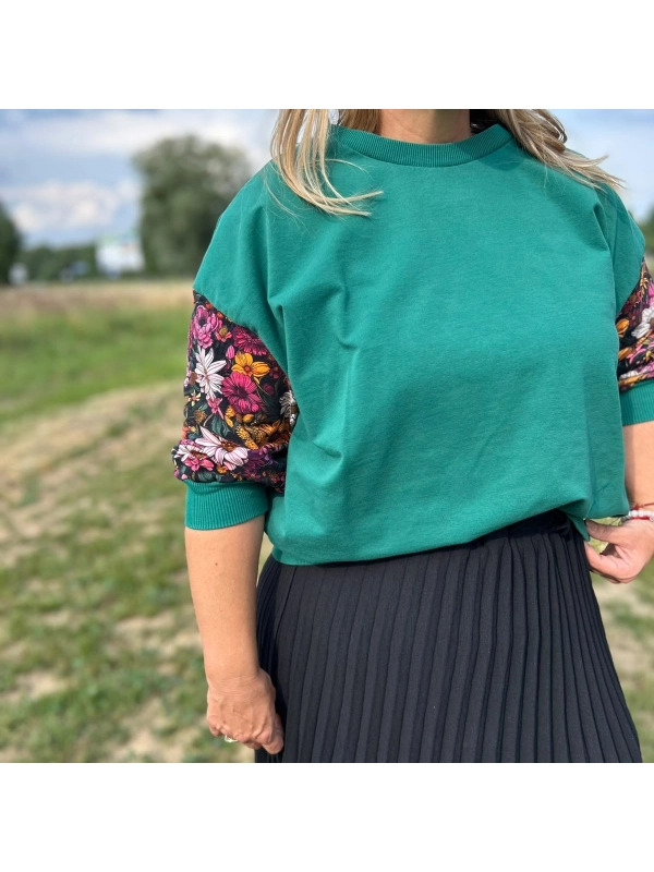 Bluza Magic - oversize - wiejski ogród
