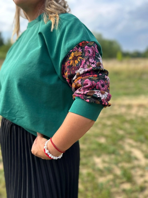 Bluza Magic - oversize - wiejski ogród