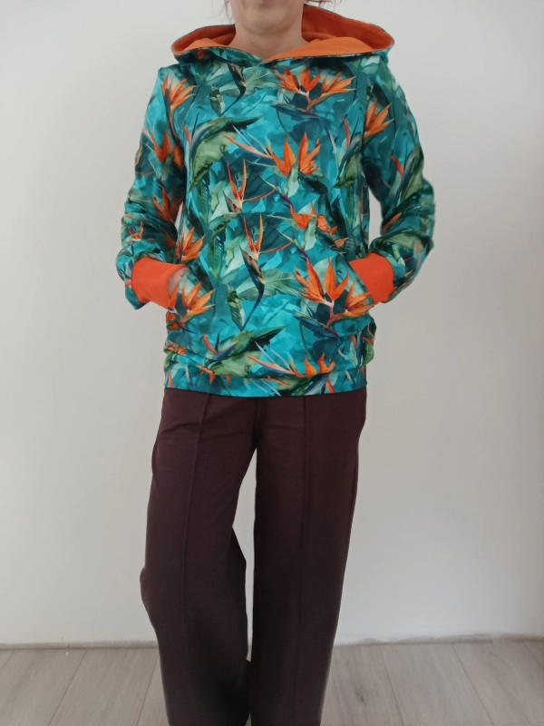 Bluza damska wzór Strelicje turkus