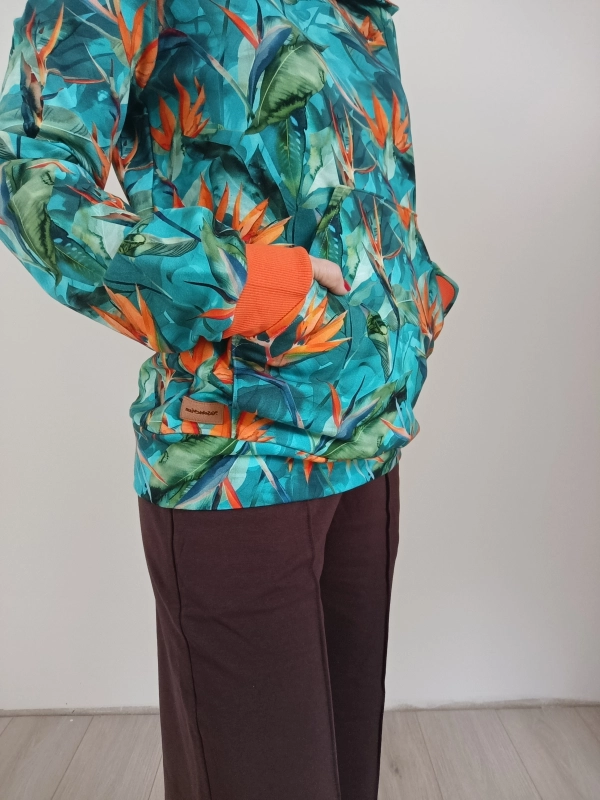 Bluza damska wzór Strelicje turkus