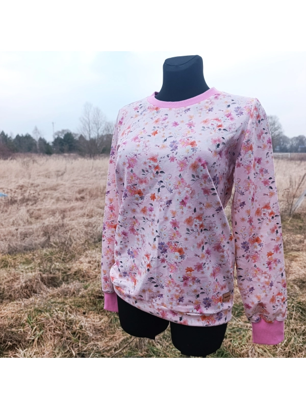 Candy bloom - klasyczna bluza damska