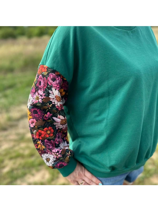 Bluza Magic - oversize - wiejski ogród
