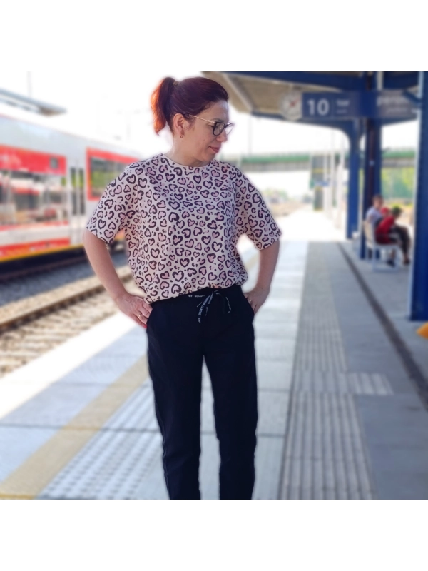 Czikita pink - bluzka oversize