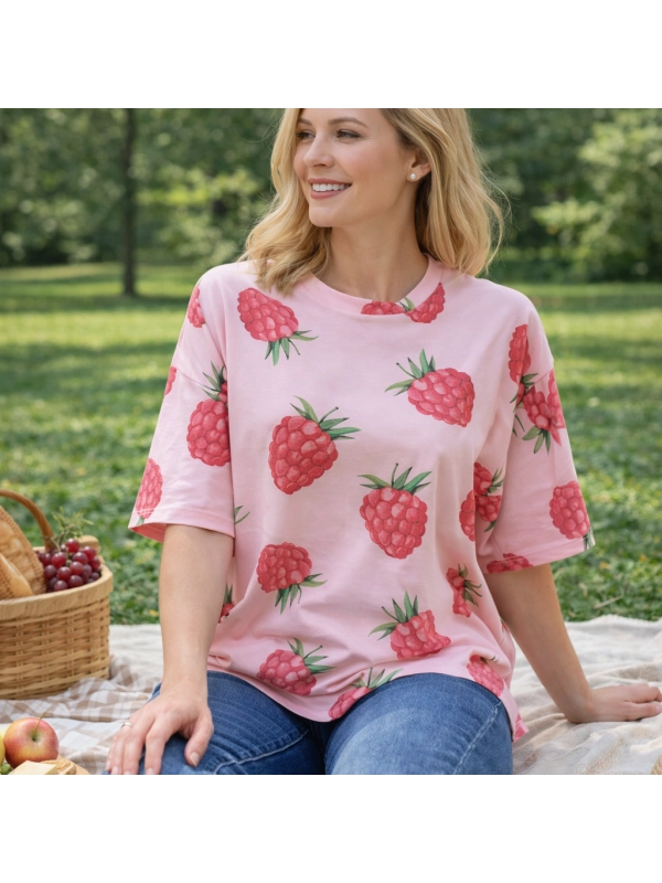 Maliny - bluzka oversize