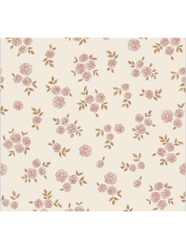 Retro daisy krem - bluza bawełniana