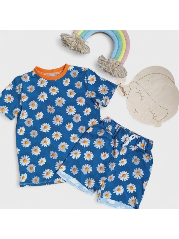 Stokrotki na niebieskim