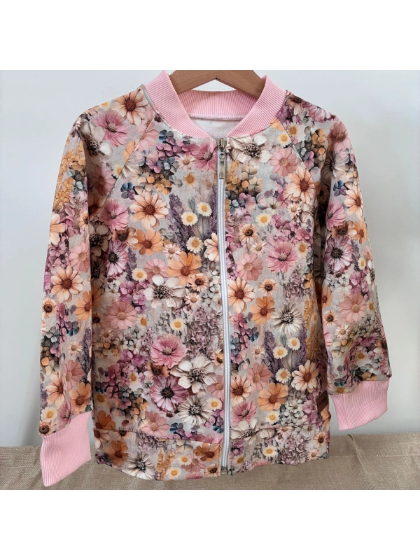 Bluza bawełniana łąka w pastelach -