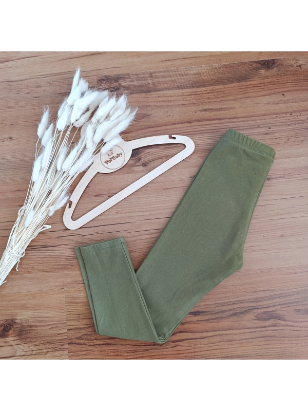 Leginsy dresówka - khaki