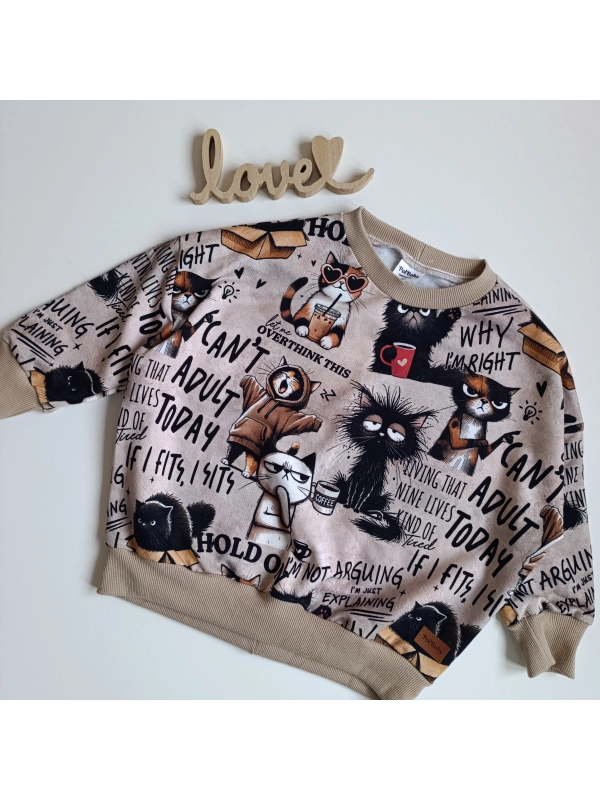 Bluza Magic - oversize szalone koty Bluza Magic - oversize szalone koty