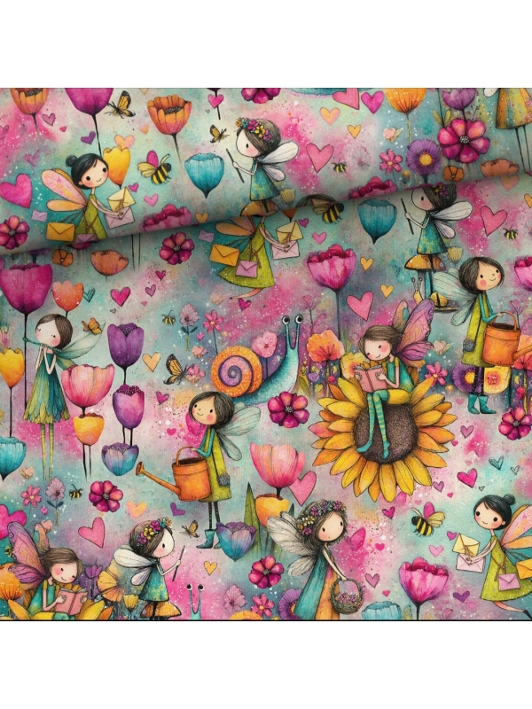 Bluza bawełniana kolorowe wróżki - przedsprzedaż