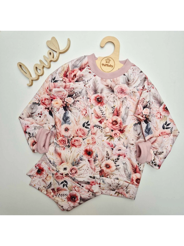 Boho róż komplet