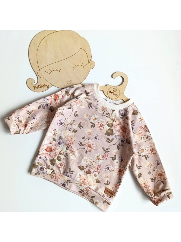 Bluza klasyczna - akwarela kwiaty