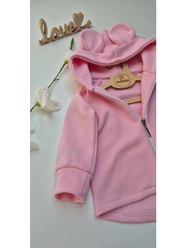 Bluza jak kurteczka - róż