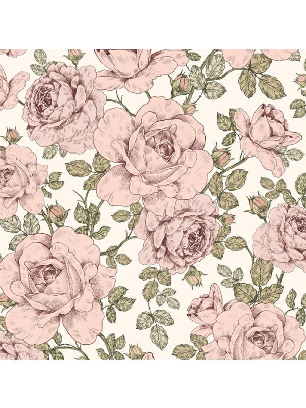 Bluza klasyczna - róże vintage