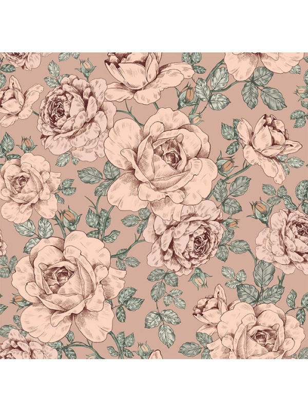 Bluza klasyczna - róże vintage