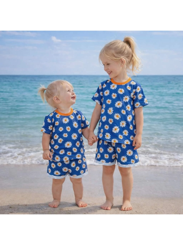 Stokrotki na niebieskim