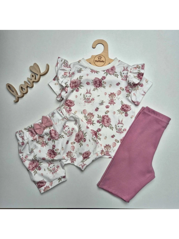 Komplet na lato - bunny flowers
